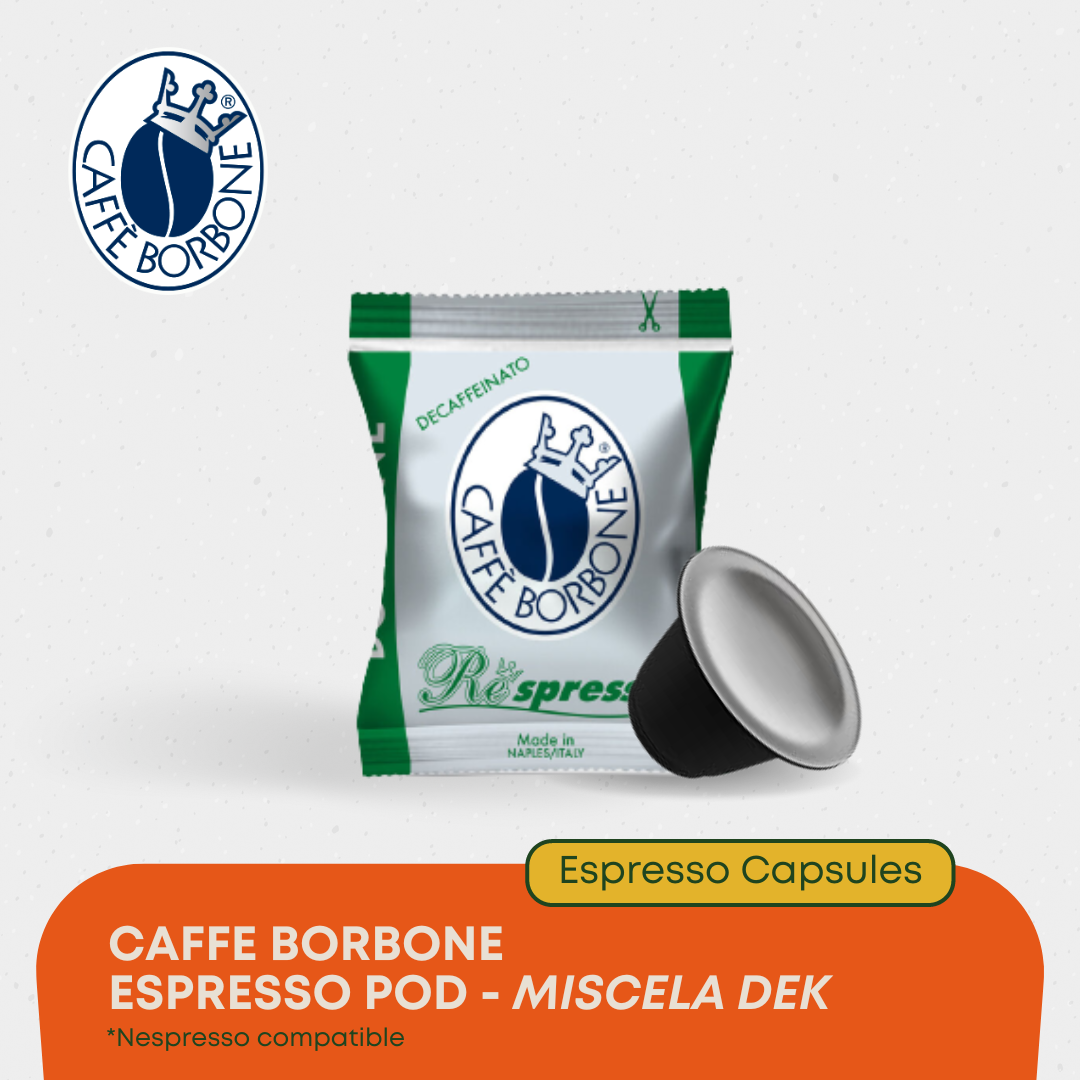Caffe Borbone Miscela Dek Respresso Nespresso Capsules (50 pc