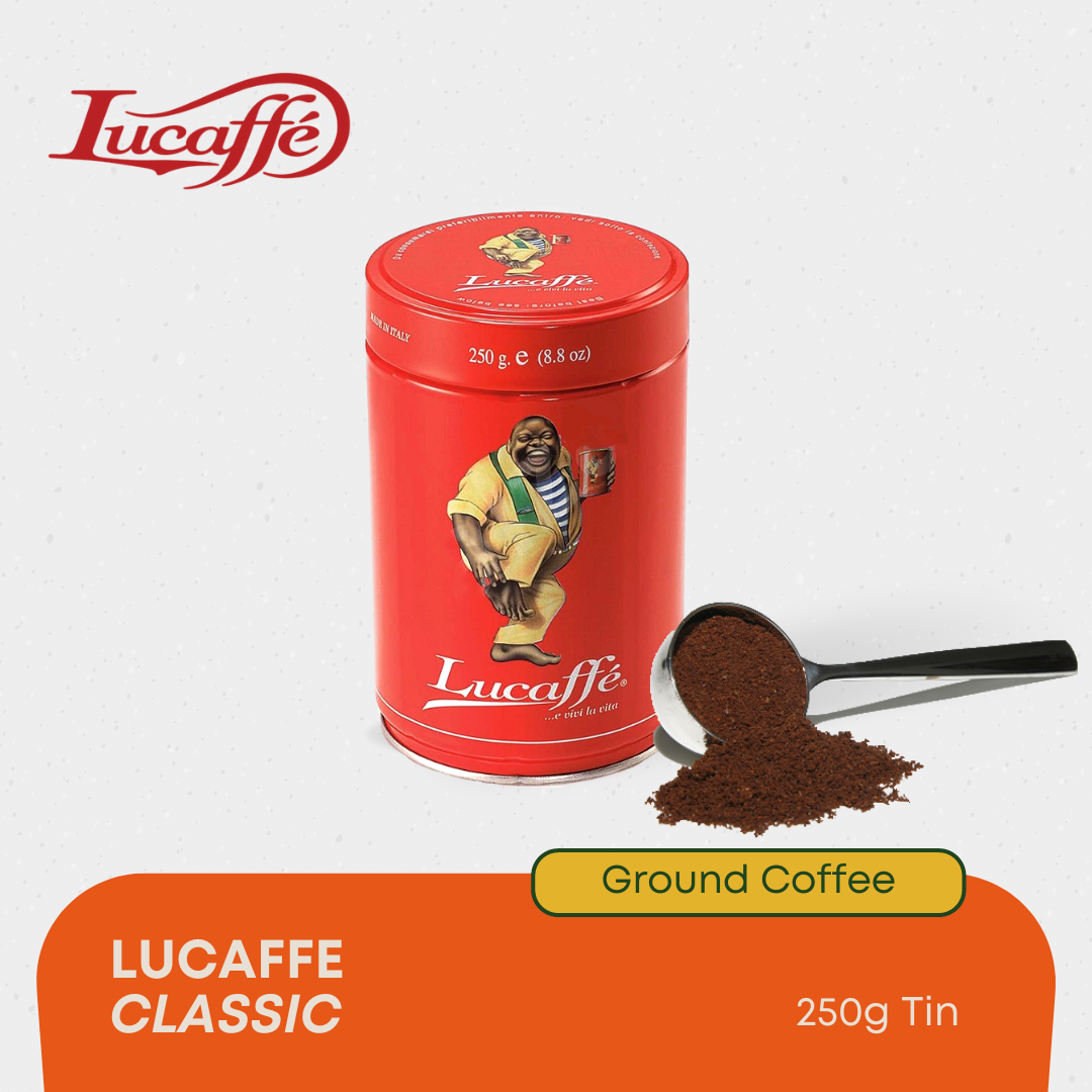 Lucaffe Classic Ground Coffee Tin (250g)