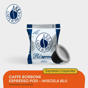 Caffe Borbone Miscela Blu Respresso Nespresso Capsules (50 pc)