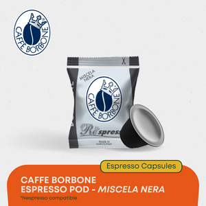 Caffe Borbone Miscela Nera Respresso Nespresso Capsules (50 pc)