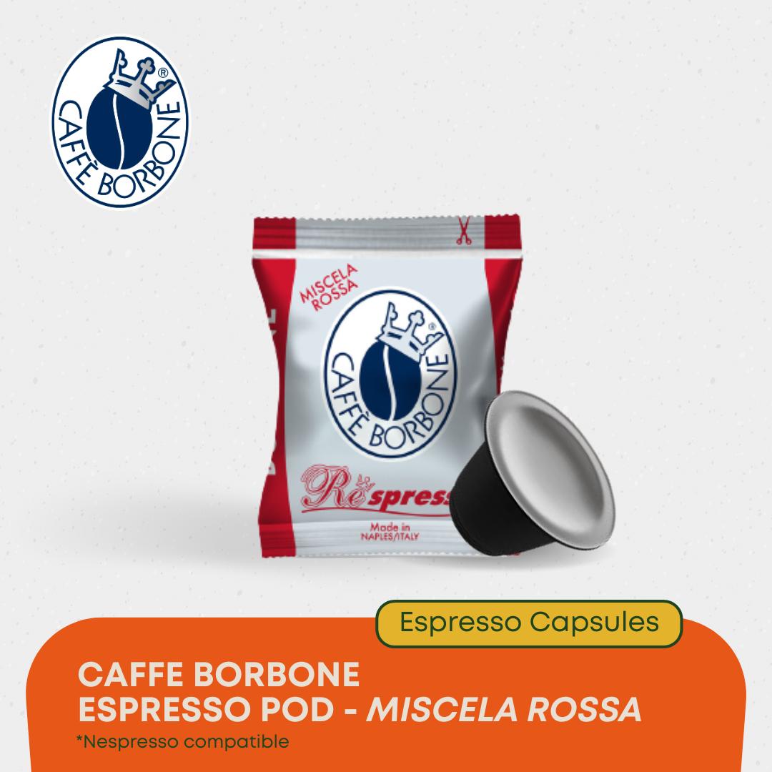 Caffe Borbone Miscela Rossa Respresso Nespresso Capsules (50 pc) – Pocofino