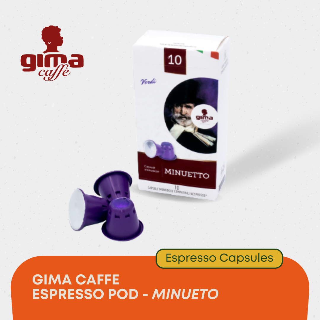 Gima Caffe Minuetto Nespresso Pods (10 pc)