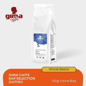 Gima Caffe Bar Selection Zaffiro Decaf Whole Beans (250g)