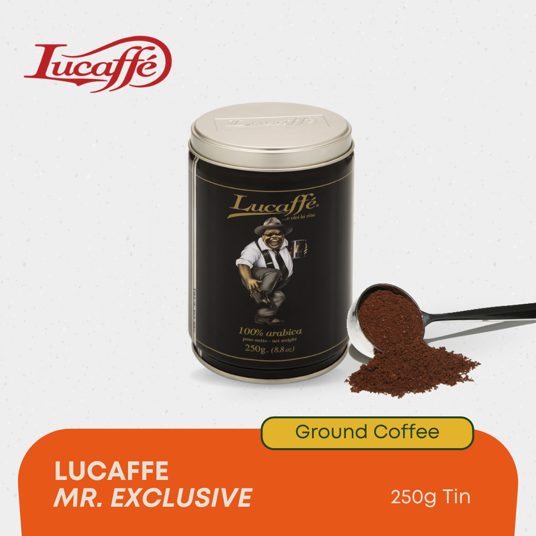 Lucaffe Mr. Exclusive 100% Arabica Ground Coffee Tin (250g)
